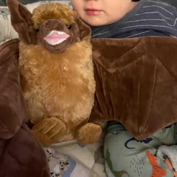 Wild Republic Brown Bat Plush Soft Toy - Picture 8 of 15